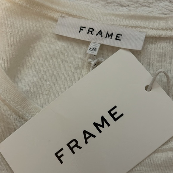 NWT Frame off white organic 100% organic linen. Womens size L. - Picture 3 of 6